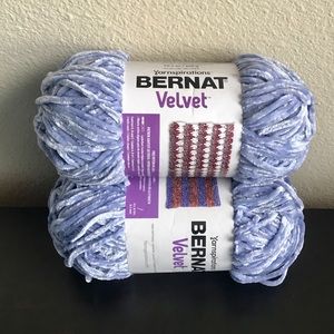 Bernat Velvet Yarn In Smokey Blue